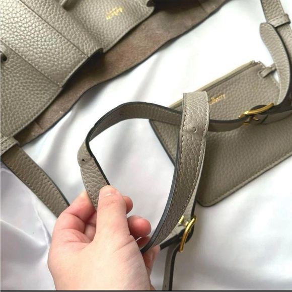 Mulberry Taupe Shoulder Bag with Tassel - Picture 12 of 13
